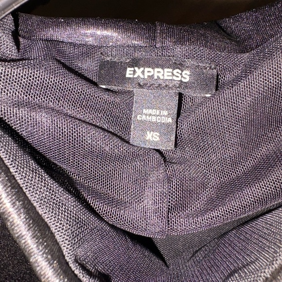 Express Black Mock Neck Tank Top - Picture 4 of 4